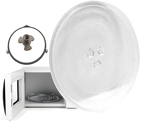 Mikrowellenplatte Ersatz Hochtemperaturbeständig, Rund Teller Glasteller Mikrowellenzubehör, Für Diverse Mikrowellen, Durchmesser 24,5/25,5/27/31,5cm Drehteller Für Mikrowelle ( Size : 27cm-10.6inch )
