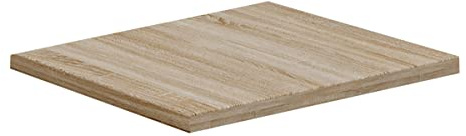 VCM Eckplatte 80x80x2 cm für Lona Schreibtische als Anbauplatte