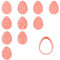 Jagowa Easter Egg Cookie Cutters Set of 10-3D Creative Moulds for Baking and Party Decoration with Cartoon Designs