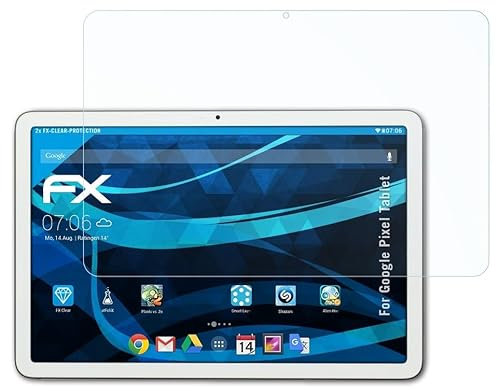 atFoliX Screen Protection Film compatible with Google Pixel Tablet Screen Protector, ultra-clear FX Protective Film (2X)