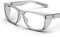 TOREGE Transparente Schutzbrille mit Seitenschutz, beschlagfrei und kratzfest mit rutschfesten Griffen und komplettem UV-Schutz, ideal für Frauen und Männer (Grau)