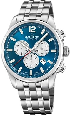 Candino Uhr Für Herren C4744/5 Gents Sport Silber Edelstahl Case SilberEdelstahl Band