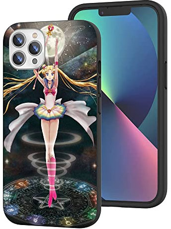 CHENQIAOHU Kompatibel mit iPhone 15 Pro Max Hülle, Ganzkörperschutz Stoßfeste Schutzhülle Slim Thin Cover (Anime-Sailor-Moon-Magic-3), (ASONRPEA-3)