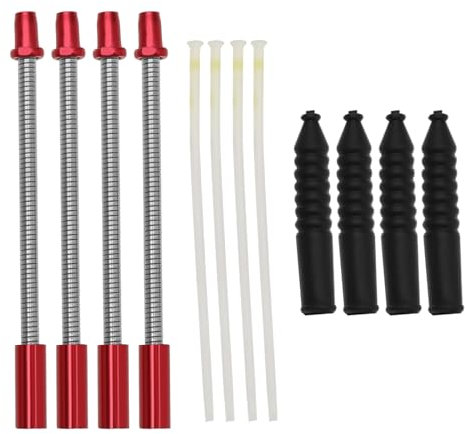 SG Store Set mit 12-teiligem Fahrrad-V-Bremsen-Ellenbogen-Set, Flexible V-Bremse, Break Nudel mit Schmierrohr, Gummimanschette, Zubehör für Mountainbikes, Rennräder