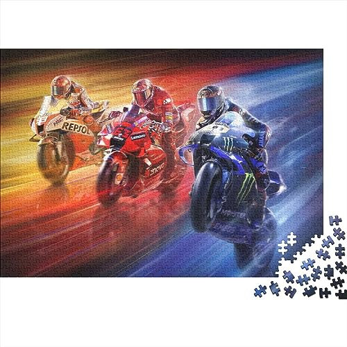 Motorrad Holz Puzzle 1000 Teile Puzzles Für Erwachsene Lernspiel Herausforderungsspielzeug,Übung Für Den Geist,1000-teilige Puzzlespiel 1000pcs