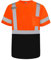 Graunton High Vis T Shirt Short Sleeve Hi Vis T Shirt for Men Women, Reflective Safety Shirts for Men Construction, Security Guard, Durable & Breathable, Orange Black, M.