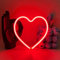 UExnkj-Y Herz Leuchtreklame Herz Neon Schild Rot Neonlicht Zeichen Led Leuchtreklame Dekorative USB Oder Batterie LED Neon Sign für Schlafzimmer Bar Mädchenzimmer Valentinstag Hochzeit