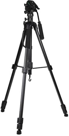 Kenro Karoo 3-in-1 Photo & Video Tripod Kit with Monopod and Fluid Action Head and Quick Release Plate Aluminium up to 5kg Max Load - KENTR106