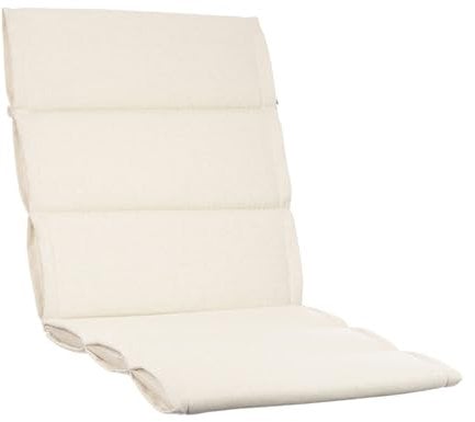 KETTtex EXKLUSIV Comfort Plus Auflage Niederlehner Creme I Gartenstuhl Polster 100x50x5/3cm I KTH1 Sitzauflage weich & robust I Stuhlauflage UV-beständig I Sitzkissen I Dessin 2334