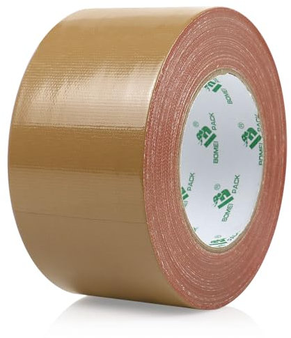BOMEI PACK [30m x 75mm Panzertape Braun wasserfest, extreme Panzerband handreißbar Gaffa Tape, Duct Tape