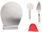 CIYODO 4 Stück Pizza-Set pizzaschneider pizza tools Pizza-Utensilien Topfhandschuh aus Silikon Kuchen Pizza schälen Backschaufel Pizzaschieber aus Edelstahl Creme Pizza Kruste Backspatel