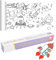 HEKOBAG Graffiti Leinwand 300 × 30cm Zeichenpapierrolle zum Ausmalen Papierrolle Schneidbare Zeichenrolle Selbstklebend Färbung Zeichenrolle DIY Malpapier Rolle für Mädchen und Jungen (Astronaut)