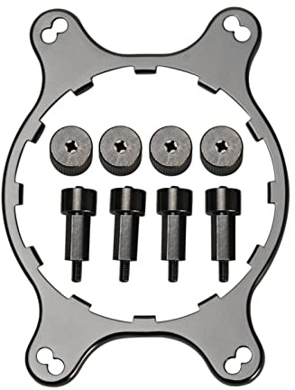 DASNTERED AM4 Kit de Support de refroidissement à EAU Pour Corsair Hydro Series H50, H55, H75, H80i v2 (H80i GT), H90, H100i v2 (H100i), H105, H110i, H115i(Schwarz)