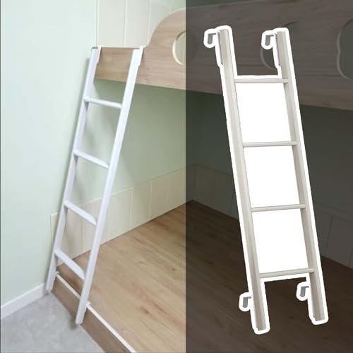 Scaletta Letto a Castello Scaletta per Letto a Castello Regolabile/Scalette da Letto Sospese per Camera da Letto, Scaletta Doppia Corta In Metallo con 4 Ganci, Scaletta per Bambini per La Scuola del