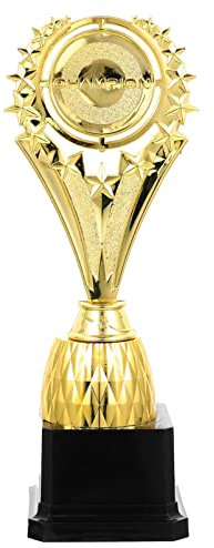 SWAYVES Trofeo Medaglie Premio Divertenti Trofei Di Laurea per Asilo in Serie Bambini Plastica Calcio Bowling Bomboniere Anello da Campionato Coppa per Bambini/Style 2