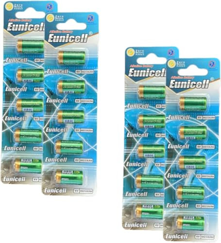 Pack of 10-4LR44/4AG13 Eunicell 6V Alkaline Batteries - Suitable for use in LED lights, Digital Voice Recorders, Toys, Blood Glucose, Cholesterol Testing, Meters, Toys
