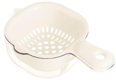 Passoire De Cuisine 2 En 1 Petite Passoire De Cuisine Passoire Bol De Lavage De Fruits Et Légumes En Plastique Panier De Vidange Double Couche Bol Avec Poignée