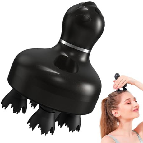 scyca Rascador De Cabeza Portátil,Masajeador De Cabeza Eléctrico Para Cabello | Rascador eléctrico de mano para el cuero cabelludo,Masajeador rascador de cabeza para el crecimiento del cabello,