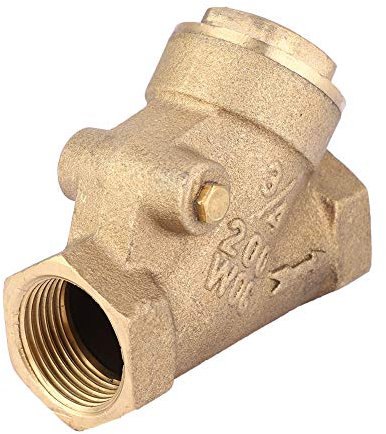 NPT-NPT-Rückschlagventil 1 Zoll Messing 3/4-Rückschlagventil 3/4-Zoll-Gewinde Messing-Y-Rückschlagventil, Weg-Rückschlagventil 1. 6 MPa für Wassergas – Messing, Y-Ventil, NPT C