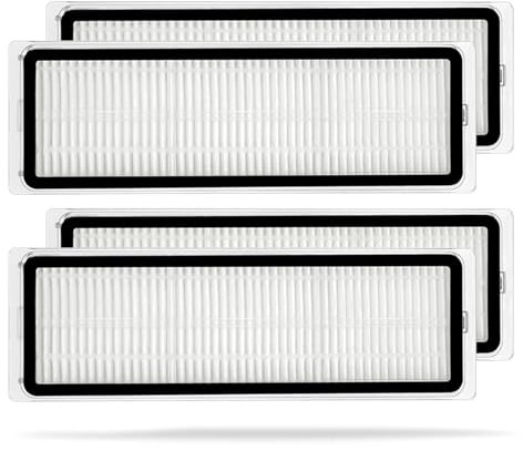 Rrochio 4 Filter HEPA für Dreame D10 Plus Gen2, Zubehör für Saugroboter Dreame D10s plus, L10 Prime, L10 L10s Ultra, L10s Pro Gen 2, S10 D10 D9 L10s Plus, S20 Ultra, Z10 Pro Ersatzfilter Ersatzteile