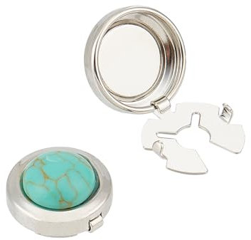 NICENEEDED 2 PCS Couvre Boutons pour Chemises pour Hommes Boutons de Manchette Vert Clair Boutons de Manchette Cache Bouton pour Boutons de Manchette