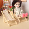 KARLOR Miniatur Freizeitstuhl 2 Sück Miniatur Liegestuhl gestrickt Loungesessel Mini-Schlafsessel Stühle 1:12 Puppenhaus Szene Mikrolandschaft Deko Mini Möbel Puppenhaus Mini Stranddekorationen