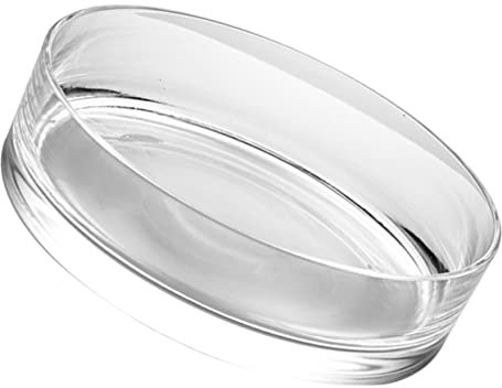 YARNOW Jardinera Hidropónica De Cristal Transparente 20x20x8 Cm para Terraza y Decoración Doméstica, Maceta Redonda para Acuario De Cristal, Pecera Grande Funcional y Elegante