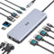 USB C Docking Station Quad Display, 13-in-1 Laptop Docking Station Dual Monitor with 2 HDMI 4K@60Hz, DP 8K@30Hz, VGA, USB A&C 3.1, PD100W, Ethernet, SD/TF, Thunderbolt 3/4 Dock for MacBook/Dell/Lenovo