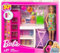 Coffret pour Barbie la Cuisine + 31 Accessoires + 1 poupée Mannequin - Set métier et unen Carte Tigre