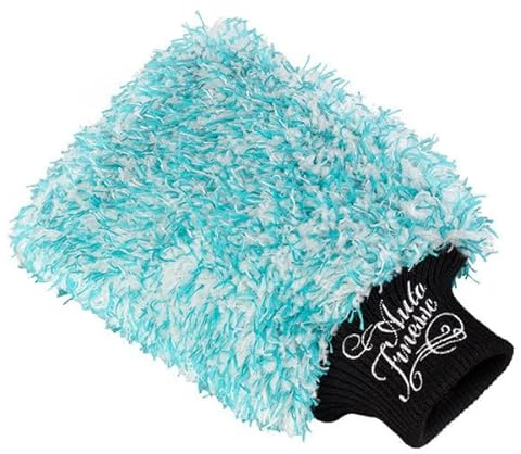 Auto Finesse Plüsch Waschhandschuh | Ultraweicher Mikrofaser-Handschuh | Kratzfreie Autowäsche | Hochflor | Super saugfähig | Hergestellt in Großbritannien