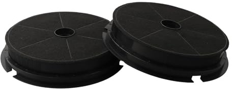 Runder Aktivkohlefilter für Dunstabzugshauben, 190 mm Durchmesser mit 180 mm Innengröße, 34 mm Höhe, kompatibel mit Refsta K25 und Klasse V2-V10 Modellen (1 Stück)