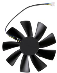 YLGOZFM Laptop-Ersatzteile 87MM GA92S2H 0,35A 100MM GAA8S2U .45A Lüfter Für ZOTAC für Gaming für GeForce RTX2070 RTX 2070 OC Mini Video Karte Kühler(Black B-Fan)
