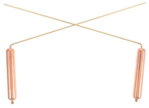 Roleader Outils de Radiesthésie Baguettes de Sourcier en Cuivre 2 Pièces pour Traque de Fantômes et Chasse Trésor Baguettes Légères et Portables