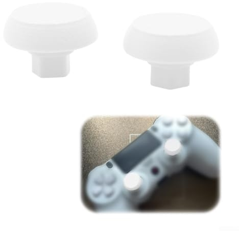 Joystick di ricambio per PS4 per dualshock 4 Fix per drift con eleganti manopole per pollice controller analogico kit di riparazione (bianco)