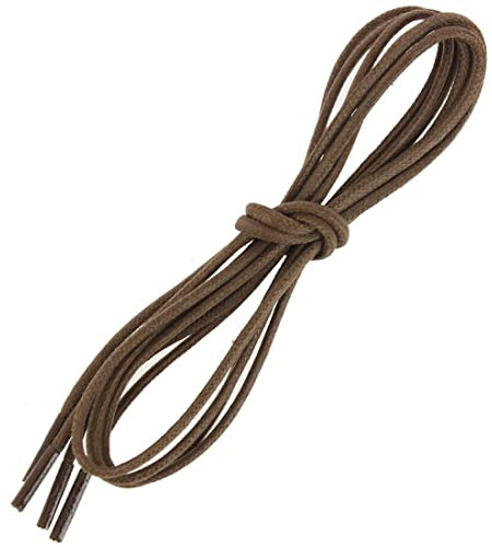 Les Lacets Français. Lacets ronds et épais. 3mm, Coton. Marron Chocolat. 90cm FABRIQUE EN FRANCE