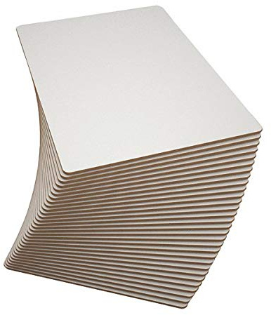 Show-me Rigid Plain Double-Sided Whiteboards, A4 Whiteboard for Dry Wipe and White Board Pens‚ Ideal for Teachers, Classrooms, and Schools, Mini Whiteboard Set (30 Sets)