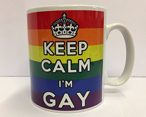 Keep Calm, I'm Gay Mug ~ Rainbow Pride ~ Secret Santa Gift Idea ~ Great Office Novelty