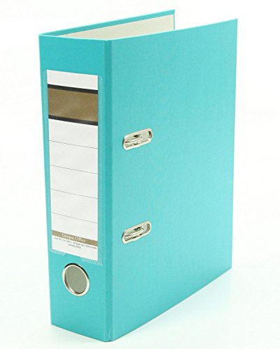 5x Ordner / DIN A5 / 75mm / Farbe: türkis