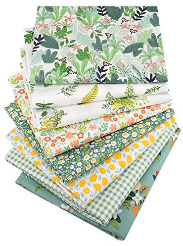 YYSZ 8 Stück 46 cm x 56 cm Baumwollstoff Patchwork Stoffe, Stoffstücke 100% Baumwolle Dünner Stoff Zum Nähen für Alle Arten von Kleinen Handgemachten