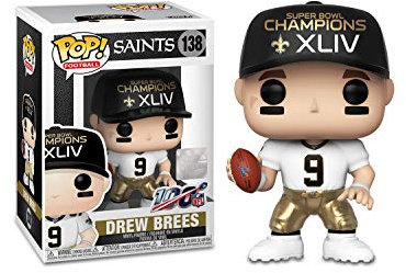 Funko POP! NFL: Saints-Drew Brees - (SB Champions XLIV) - Collectable Vinyl Figure - Gift Idea - Official Merchandise - Toys for Kids & Adults - Sports Fans - Model Figure for Collectors and Display