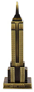 SCSpecial Empire State Building Statue 18 Zentimeter New York City Souvenirs Geschenke für Freunde Zink Legierung Empire State Building Figur für Wohnkultur