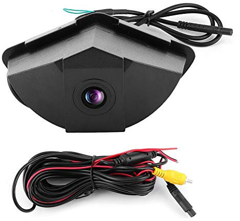 Qiilu Car Front View Camera, CCD IP68 Night Vision 170° Car Parking Monitor Vehicle Front View Camera Fits for GLK GLC GLE GLA ML