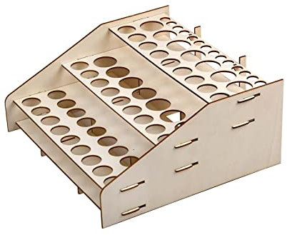 Colcolo 64 Pots Module Artisanat Peinture Époxy Outil en Bois Rack de Stockage de