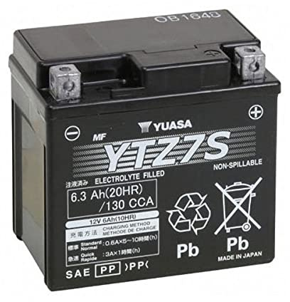 BATTERIA YTZ7S CARICA EXC 125 250 400 450 525 HONDA HORNET CB 600 2002