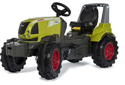 Rolly Toys rollyFarmtrac Claas Arion 720064 (für Kinder von 3-8 Jahren, Sitz längen-und höhenverstellbar, Flüsterlaufreifen, Front-und Heckkupplung), grün