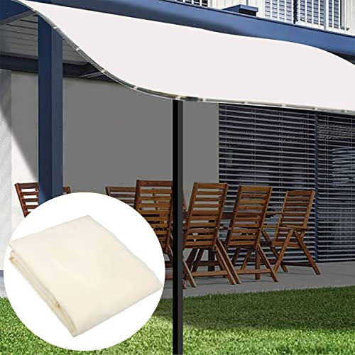 BEAUTYBIGBANG Pavillon Ersatz Verdeck 300D Zelt Dach Ersatzdach Garten Markise Segeltuch Sonnenschutz Stoff Wasserdicht Dachplane Zeltdach Für Gartenpavillon Markise Sonnenmarkise (3 * 3m)