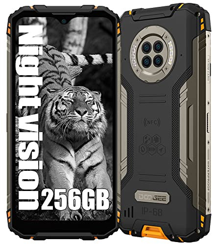DOOGEE S96 GT, Helio G95 8GB + 256GB, Rugged 4G IR Vision Notturna Smartphone, Fotocamera 48MP (Infrarossi 20MP)+ 32MP, Android 12 6,22 pollici, Batteria 6350mAh Ricarica Wireless NFC Arancia