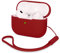 AOTUAO Kompatibel mit AirPods Pro 2 Hülle Case, Silikon Stoßfeste Schutzhülle für AirPods Pro 2. Generation 2022 Case Cover mit Silikon Lanyard, Front-LED Sichtbar, Burgundy