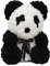 9.84 inch rose panda bear, rose flower , forever rose everlasting flower, Valentine's Day birthdays for girlfriend romantic, Mother's Day mum gifts