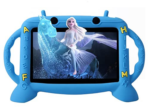 MengDash Kids Tablet, 7 inch Tablet for Kids 3-10, Educational Learning Toddler Tablet Android 11, 3GB RAM+32GB ROM Storage, Google Play Netflix YouTube, Baby Girl boy Gift (Blue)